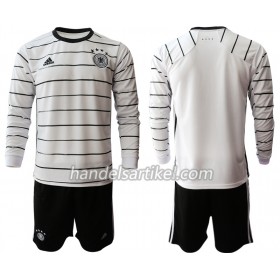 Deutschland Kinder Heim Trikotsatz Euro 2020 Langarm (+ Kurze Hosen)